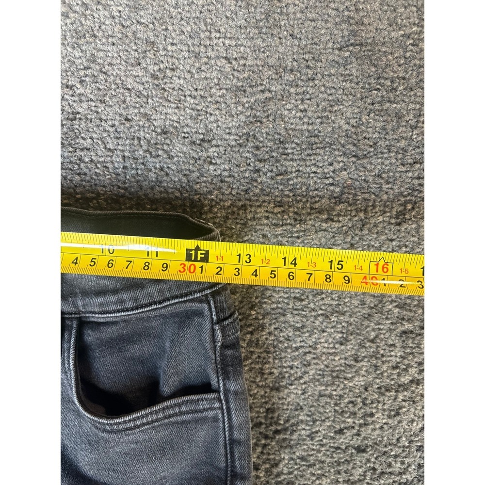 Favorite Daughter The Valentina High Rise Straight Leg Jeans Black Wash Size 25 - Picture 5 of 11